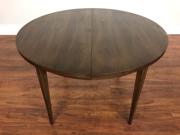 SOLD – Broyhill Vintage Round Walnut Dining Table