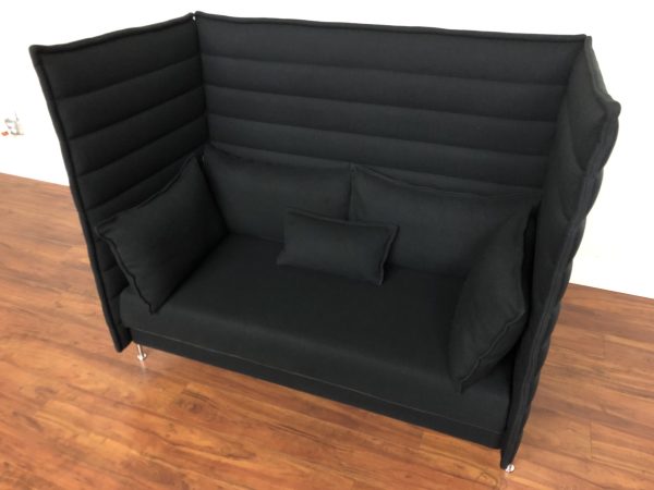 SOLD – Vitra Alcove 2 Seat High Back Sofas