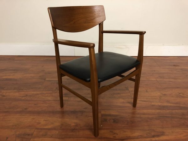 Vintage Mid Century Modern Wood Armchair – $250