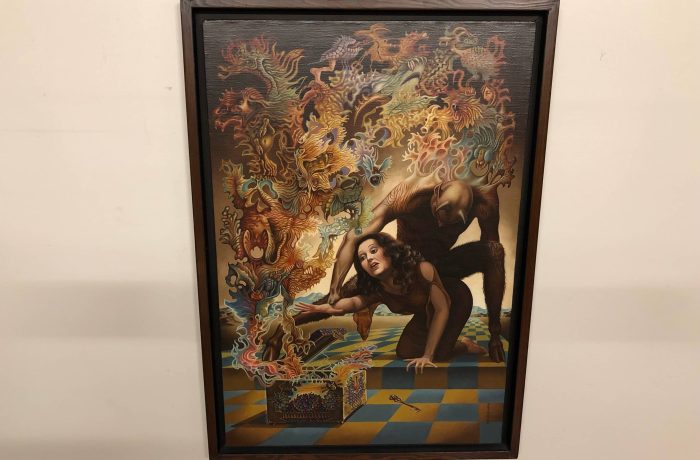 Ilene Meyer Pandora’s Box Oil on Canvas – $1495