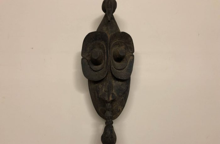 African Carved Wood Wall Sculpture – $275