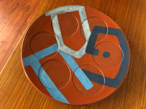 Studio Pottery Terracotta Charger – $135