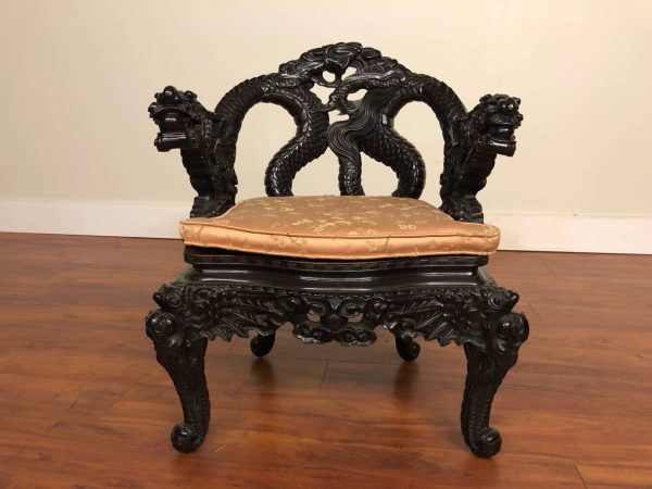 Japanese Carved Dragon Chair – $995