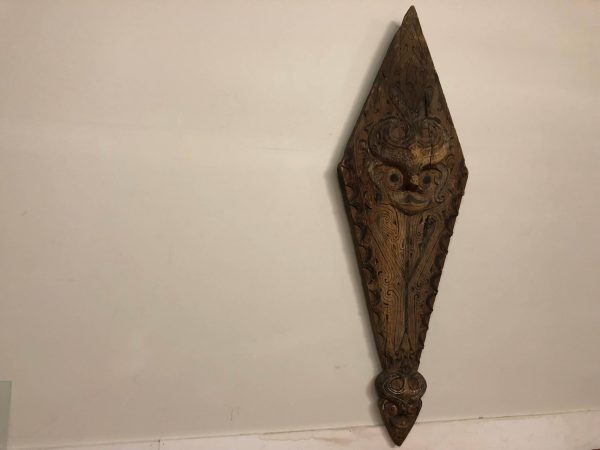 Indonesian Carved Temple Shield – $350