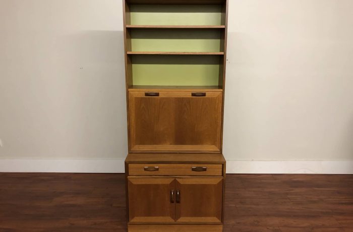 G-Plan Vintage Teak Two-Piece Cabinet / Bar – $995