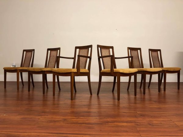 SOLD – G-Plan Cane Back Dining Chairs Set of 6