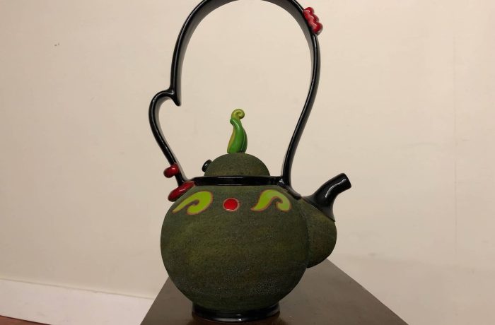 Studio Pottery Green Teapot – $250