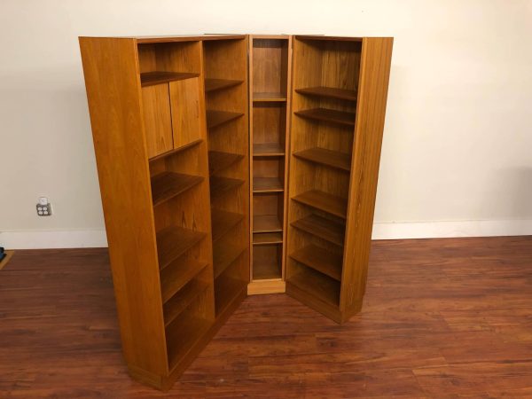 SOLD – Poul Hundevad Danish Teak 3-Piece Bookcase