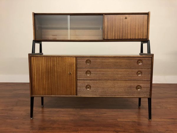 SOLD – Nathan Vintage Two-Tier Sideboard / Hutch