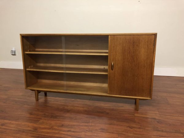 Gibbs Vintage Teak Bookcase Cabinet – $450