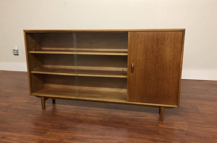 Gibbs Vintage Teak Bookcase Cabinet – $450